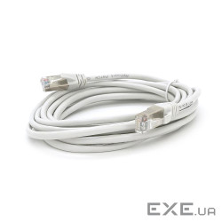 Патч-корд литий MERLION, FTP, RJ45, Cat.5e, 3m, сірий, CU, Q200 (PCM-CU-5E / 3G)