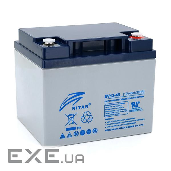 Тяговий аккумулятор RITAR EV12-45,12V 45Ah, M5 (198 х 166 х 169), Q1