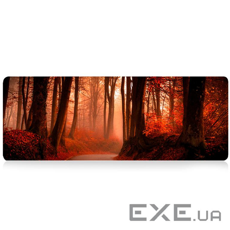 Килимок 300*700 тканинний Red forest з бічним прошивкою, товщина 2 мм, Red, Пакет (AR372) (AR372)