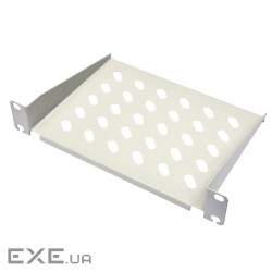 Полиця консольна 10", 160мм, 1U, сіра (UA-SHC16-10-G) (UA-SHC16-10-G)