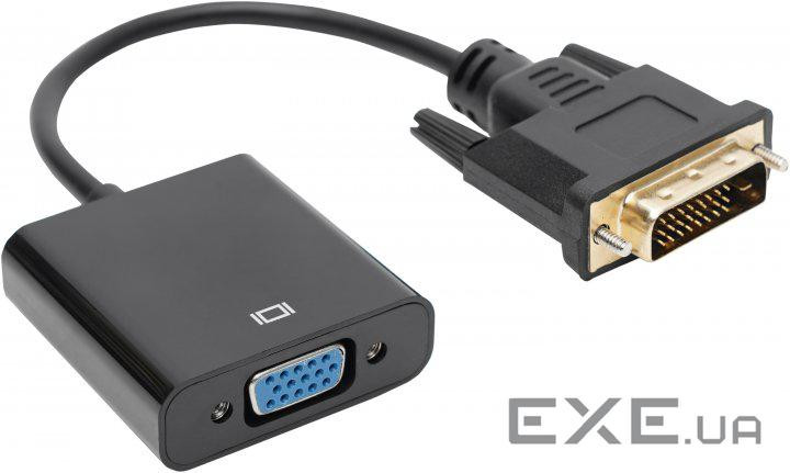 Перехідник Kingda DVI 25M -> VGA 15F HDTV 1080p (B00373)