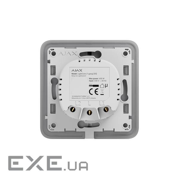 Реле для одноклавішного вимикача Ajax  LightCore (1-ga (Ajax LightCore (1-gang) [55] (8EU) )