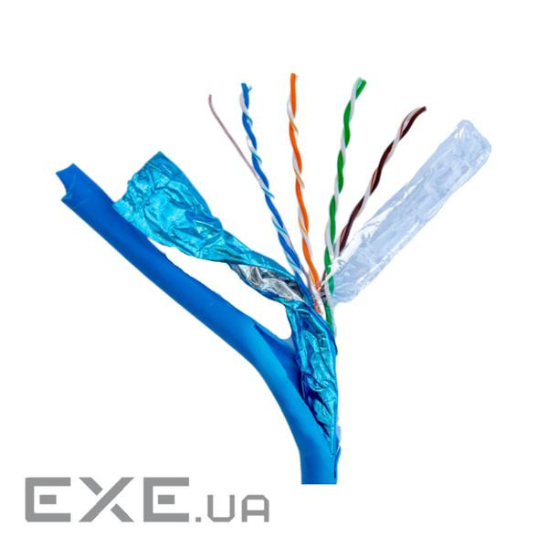 Кабель мережевий кручена пара Gear САТ.5E FTP-CU-R-4Px2x0.51 Copper-REELEX, 305м (24134)