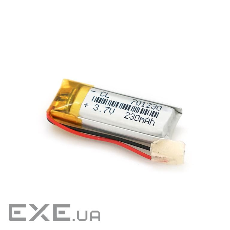 Літій-полімерний акумулятор 7*12*30mm (Li-ion 3.7В 230мА&middot,год) (701230) ) (701230)