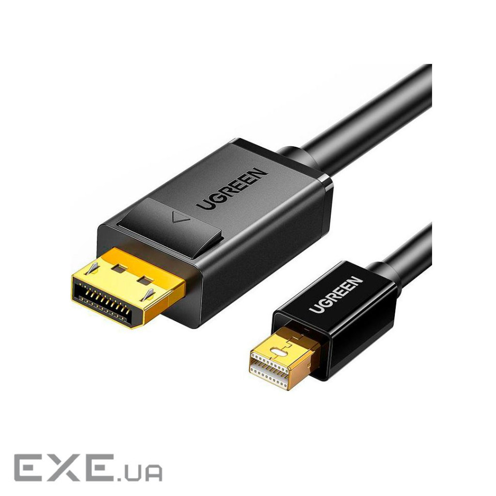 Кабель мультимедійний miniDisplayPort M to DisplayPort M 1.5m MD105 black Ugreen (10477)