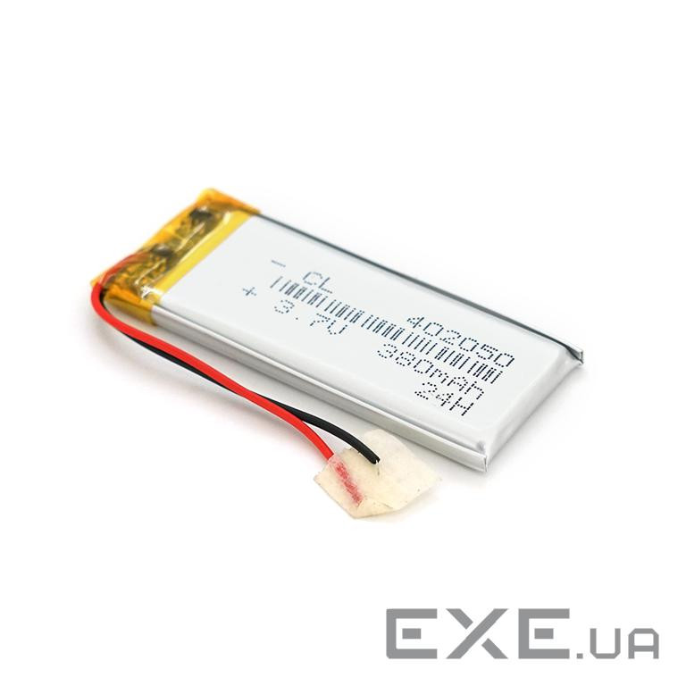 Літій-полімерний акумулятор 4*20*50mm (Li-ion 3.7В 380мА&middot,год) (402050) ) (402050)