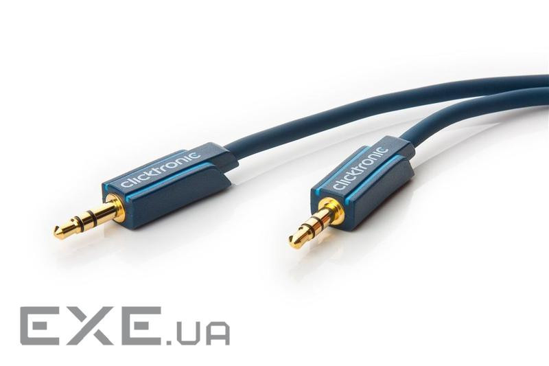 Кабель аудіо-сигнальний Jack 3.5mm 3pin M/M 5.0m,Casual 2xShield D=3.9mm AUX AW23,синій (75.07.0480 (75.07.0480