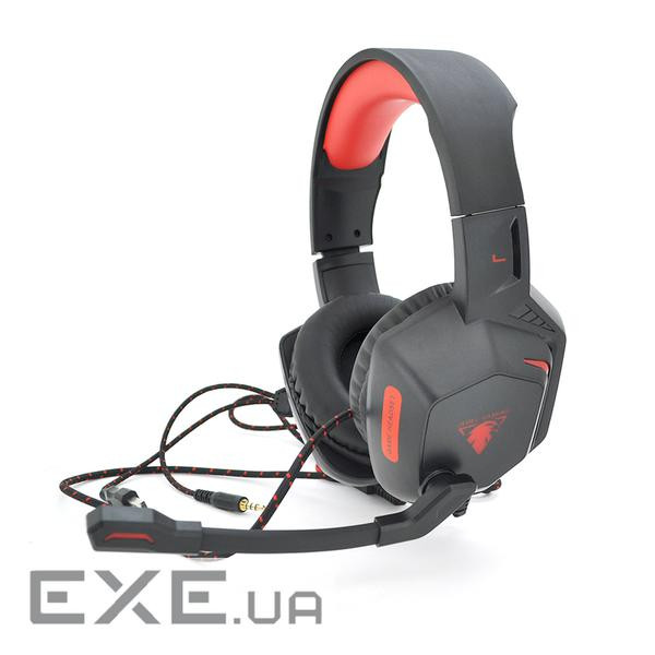 Навушники провідні з підсвічуванням Jedel GH-233, з мікрофоном і регулюванням гучності, Black / Red, , Black / Red,