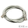 Патч-корд 0.25м UTP cat.6, CCA,24AWG, gray GEAR (GPC-UTPC6CCARJ45-0.25G)
