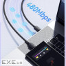 Дата кабель USB-C to USB-C 2.0m 100W blue Essager (EXCTT1-WLA03-P)