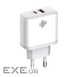 Заряджання для телефону LogicPower 45W (Type-C+USB) QC + кабель (Type-C to Type-C) 45WCH (30321)