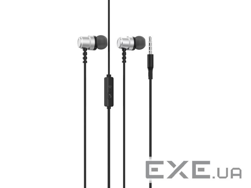 Гарнітура SkyDolphin SR28 Metal with mic Silver (SDHF-000473)