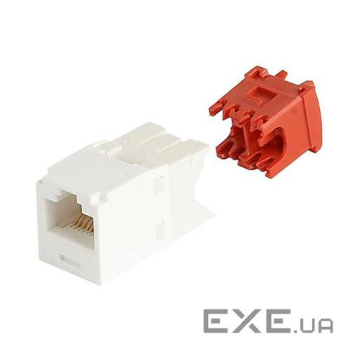 Модуль Mini-Com RJ45 UTP, кат.5е билий (CJ5E88TGAW)