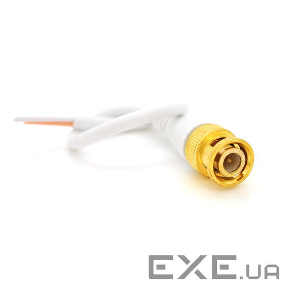 Роз'єм живлення VOLTRONIC двожильний BNC-M => кабель довжиною 10см , White, OEM Q50 (YT-BNC-M-10)