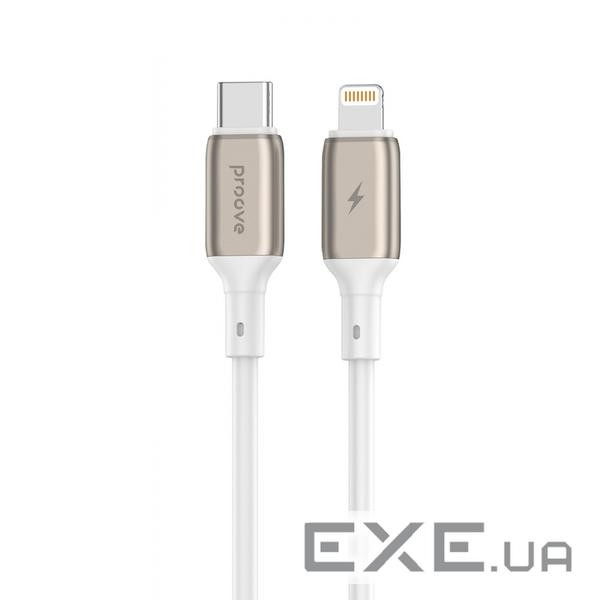 Кабель Proove Flex Metal Type-C to Lightning 27W (1m) white (CCFM27002102)