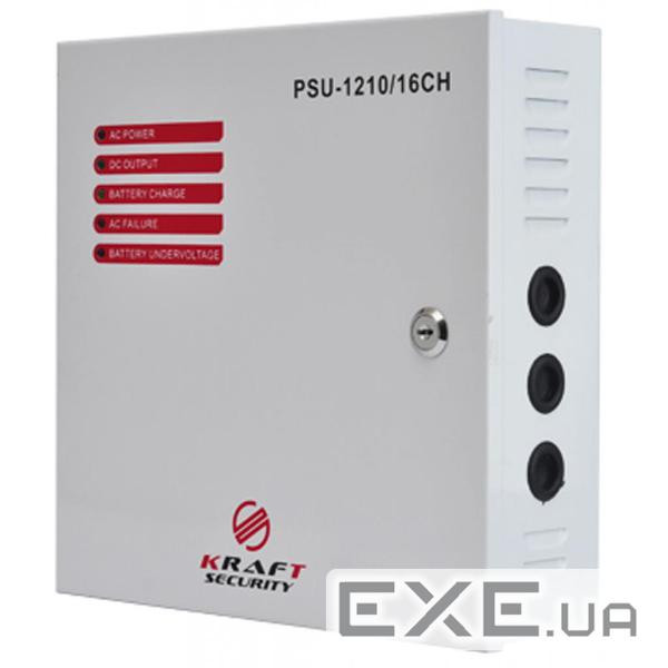 Блок живлення для систем відеоспостереження Kraft Energy PSU-1210/16CH