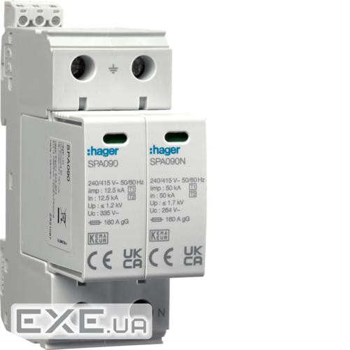 Розрядник (ПЗІП) T1+T2 2P 25kA 1,2kV TN-S TT +дод.контакт (SPA911)