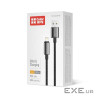 Дата кабель USB 2.0 AM to Lightning 2.0m 3A zinc alloy braided black ColorWay (CW-CBUL099-BK)