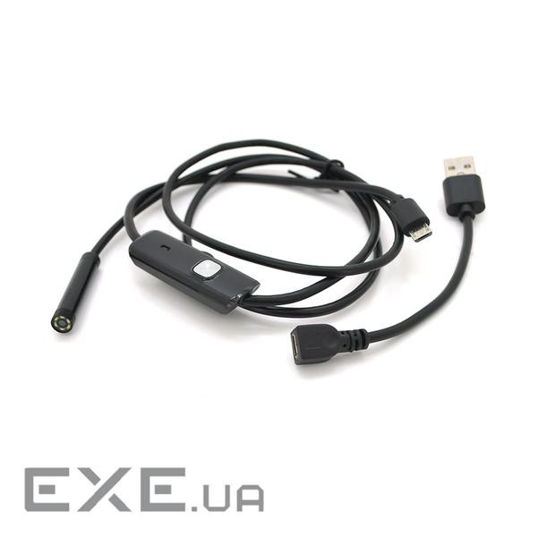 2 в 1 MicroUSB / PC HD ендоскоп, міні камера 7.0 мм, м&apos,який провод, 1м (YT-En-1SW7.0) (YT-En-1SW7.0)