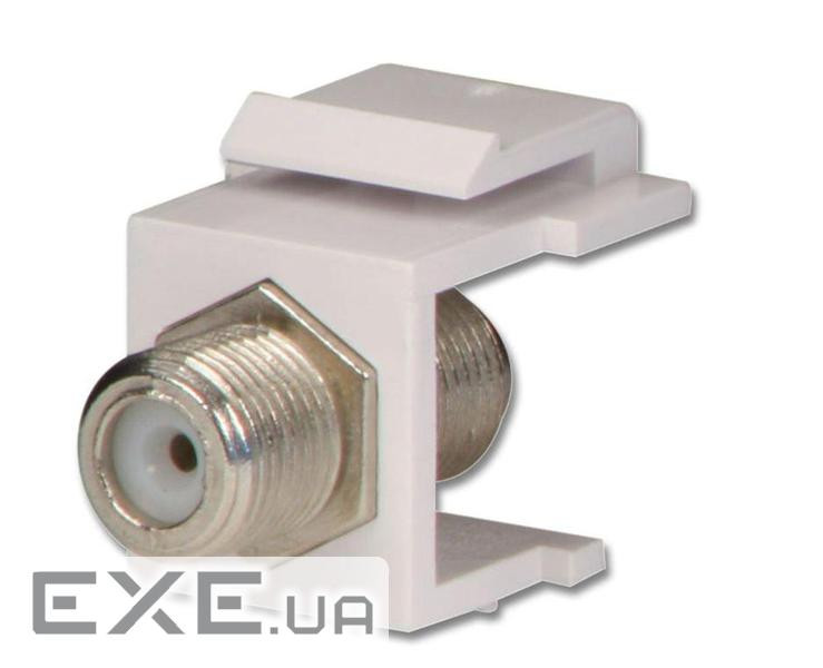 Разъем TV Simon TV тип F Keystone Білий (BWBF/11) (BWBF/11)