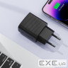 Зарядний пристрій Acefast A104 USB-C PD25W GaN Black (6974316283355)