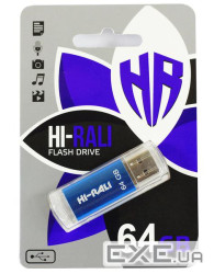 Флеш-накопичувач Hi-Rali USB 64GB Rocket Series Blue (HI-64GBVCBL)