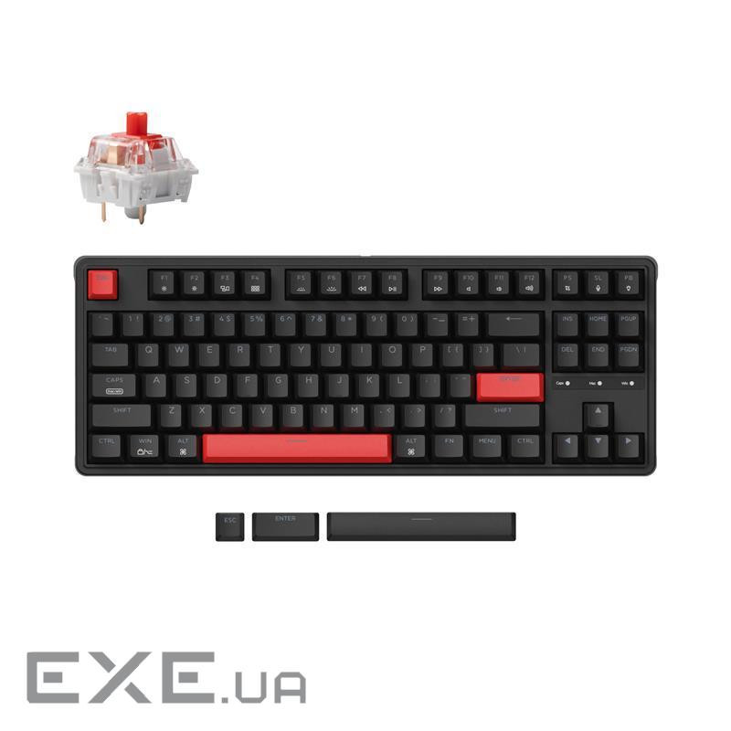 Клавіатура механічна Keychron C3 Pro V2 87Key, K pro Brown, USB-A, QMK, Hot-swap,8K, EN (C3PX-H3-UA)