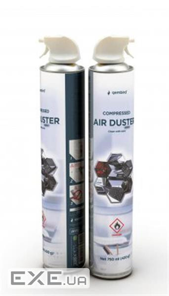 Стиснене повітря для чистки spray duster 750ml Gembird (CK-CAD-FL750-01)