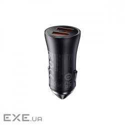 Автомобільний зарядний пристрій BASEUS Golden Contactor Max Dual Fast Charger U+U 60W (CGJM000013)