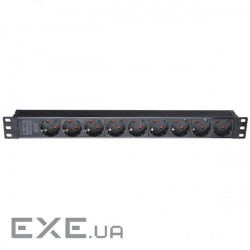 Блок розеток ESERVER WT-2261A-GER-9WAY-WO 9 розеток