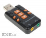 Звукова плата USB, Virtual 8.1 Channel чорний , RTL (B00226)