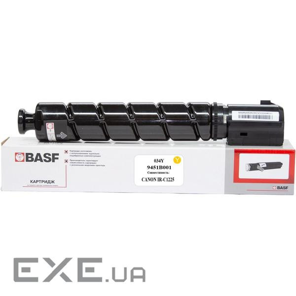 Тонер-картридж BASF Canon 034, 9451B001 Yellow (KT-034Y) (BASF-KT-034Y)
