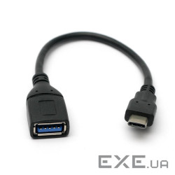 Перехідник OTG USB 3.0 AF to USB-C 0.1m PowerPlant (KD00AS1257)