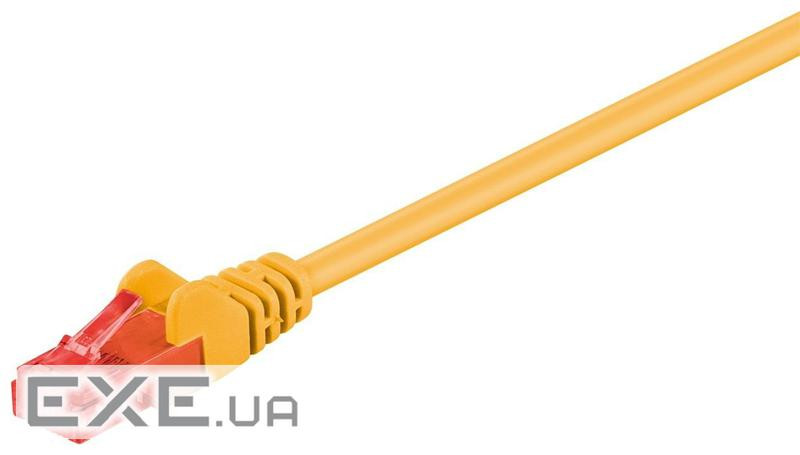 Патч-корд неекранованій RJ45 UTP6 3.0m, patch AWG24 D = 5.8mm Gold Protect, жовтий (75. (75.06.8408 3м )