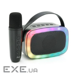 Колонка Kisonli G21 Bluetooth 5.0, 1х 5W, 1800mAh, USB / TF / BT / LED / AUX, DC: 5V / 1A, Bla (G21B)