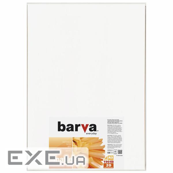 Фотопапір Barva A3 Everyday Matted 190г 20с (IP-AE190-293)