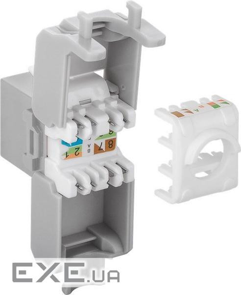 Конектор мережевий FreeEnd-RJ45 UTP6a,конектор Keystone ToolFree LSA,білий (75.09.0693-10) (75.09.0693-10)