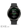 Смарт-годинник Garmin Venu 4 (41mm), Black w/ Slate + Black, GPS смарт-годинник (010-03013-02)