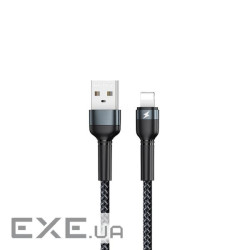 Кабель Remax Jany USB 2.0 to Lightning 2.4A 1M Чорний (RC-124i) (RC-124i Black)