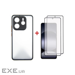 Чохол до мобільного телефона Dengos Kit Xiaomi Redmi Note 14 5G Matte + 2 pcs glass (B (DG-CTG2P-01)