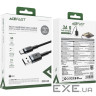 Кабель USB 2.0 AM-Type-C M, 1.2 м, 60W aluminum alloy Black, C22-04 Acefast (6974316285144)