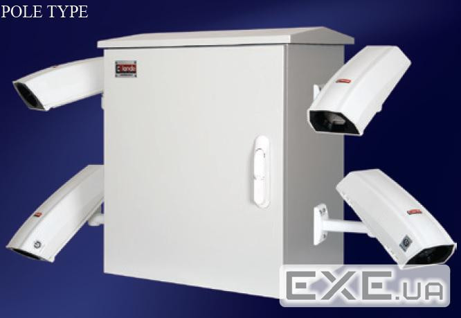 Навісна шафа Mobese IP66 14U650x450, сіра (LN-IP66-14U6045-LG-D)