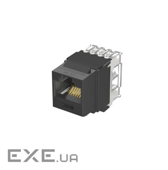 Модуль Keystone, IDC110, RJ45 UTP, кат.6A, чорний (NK6X88MBL)