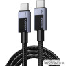 Дата кабель USB-C to USB-C 3.0m PD60W 3A braided L524 gray Ugreen (55776)