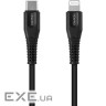 Дата кабель USB-C to Lightning 1.2m MFI Black Canyon (CNS-MFIC4B)