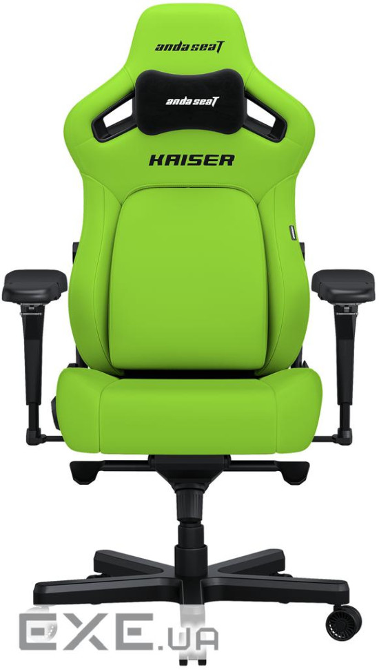 Крісло ігрове Anda Seat Kaiser 4 PVC Size XL Cyber Green (AD12YDDC-XLL-20-C-PV/C-01)