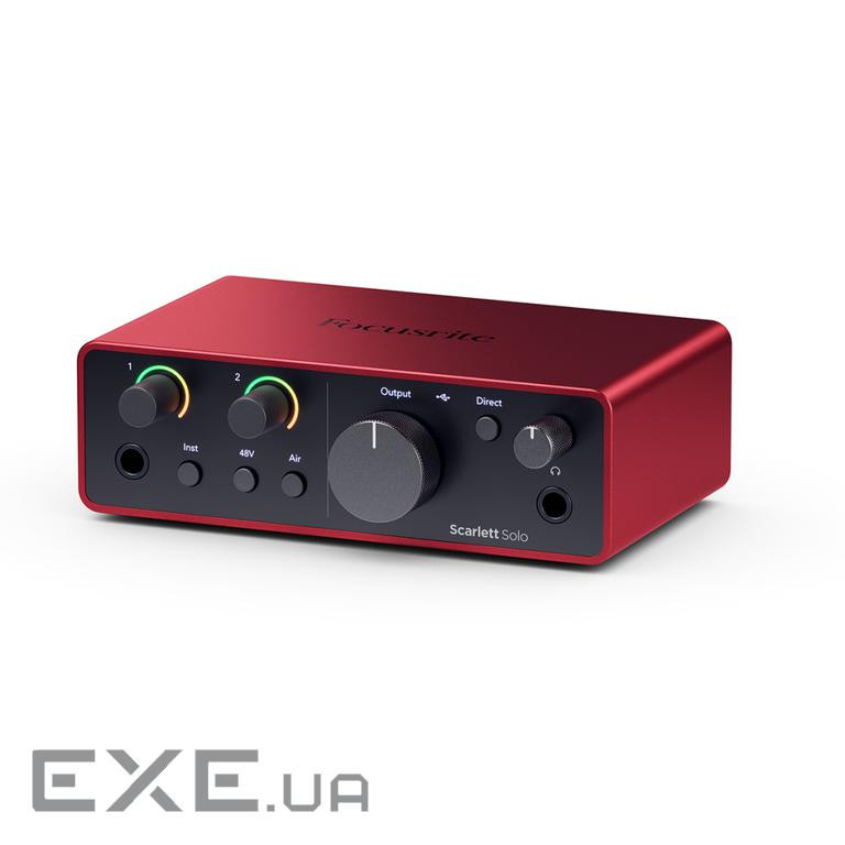 Аудіоінтерфейс Focusrite Scarlett Solo 4th Gen (234617)