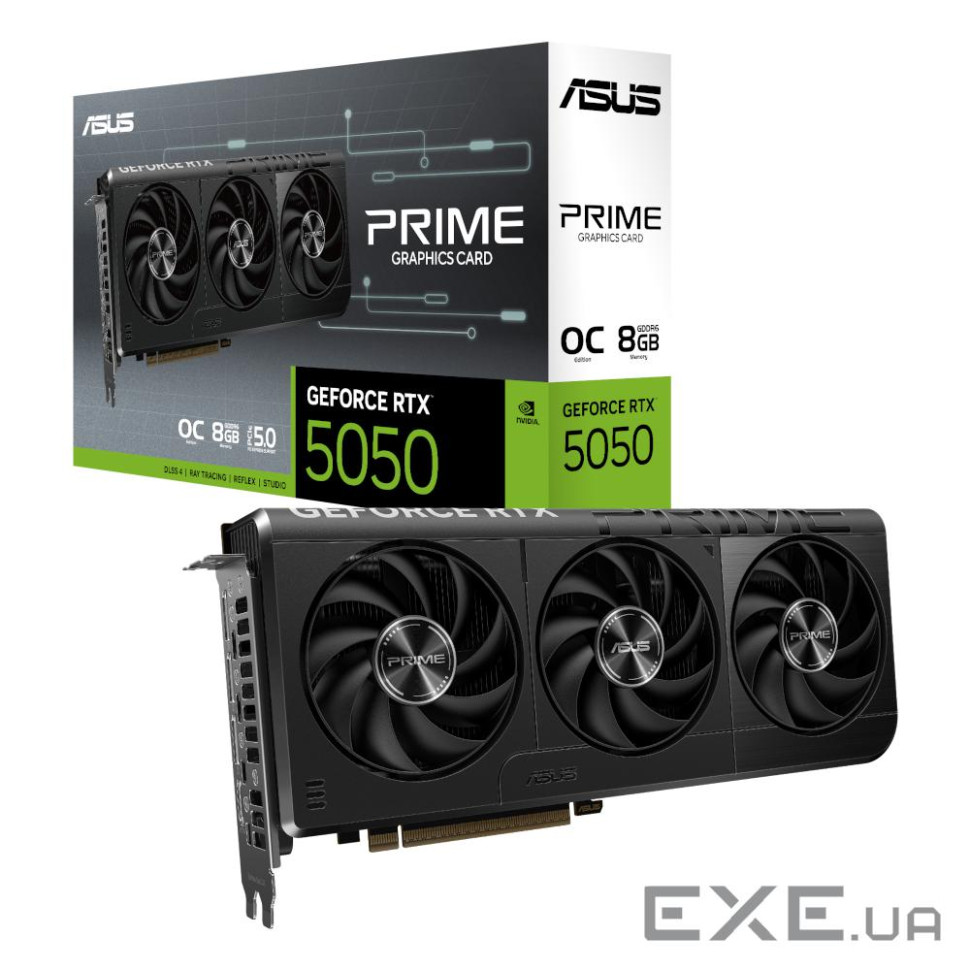 Відеокарта ASUS Prime GeForce RTX 5050 8GB GDDR6 OC Edition (PRIME-RTX5050-O8G)