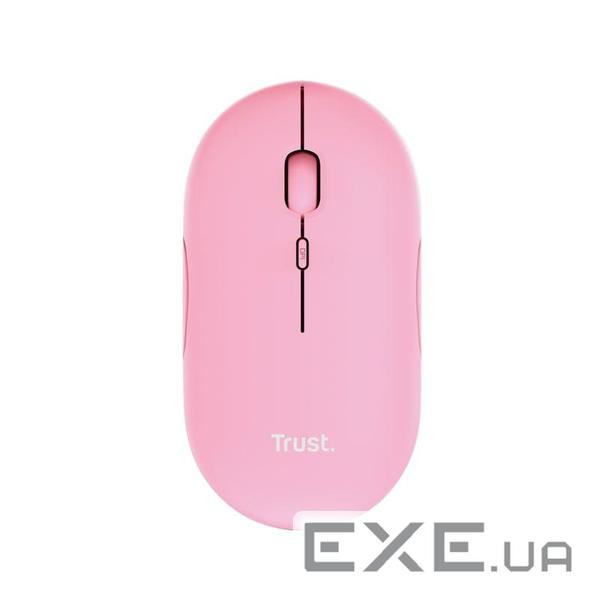 Миша Trust Puck Rechargeable Ultra-Thin BT WL Silent Pink (24125)