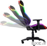 Крісло Trust GXT719 Ruya, ПУ шкіра, Foldable Armrests, RGB, чорний (25185) (25185)
